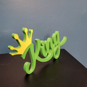 King 3D Name Plate